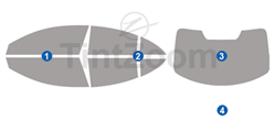 2021 Mercedes CLA CLASS 4 Door Sedan Window Tint Kit