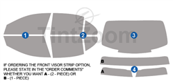 2021 Mercedes E CLASS 4 Door Sedan Window Tint Kit