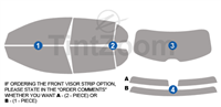 2015 Mercedes GLA CLASS 4 Door SUV Window Tint Kit