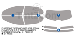 2020 Mercedes GLA CLASS 4 Door SUV Window Tint Kit