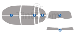 2023 Mercedes GLB CLASS 4 Door SUV Window Tint Kit