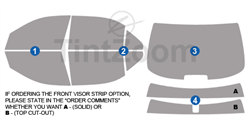 2002 Mercedes S CLASS 4 Door Sedan Window Tint Kit