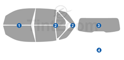 2023 Mercedes GLE CLASS 4 Door SUV Window Tint Kit