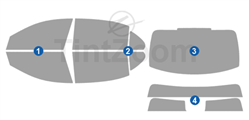 2023 Mercedes S CLASS 4 Door Sedan Window Tint Kit