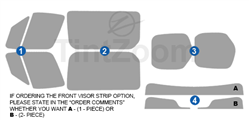 2019-2024 Mercedes SPRINTER VAN Window Tint Kit