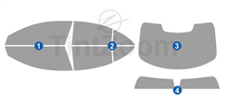 2024 Mercedes CLA CLASS 4 Door Sedan Window Tint Kit