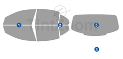 2024 Mercedes E CLASS 4 Door Sedan Window Tint Kit