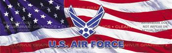 U.S. Air Force Logo Military Rear Window Graphic