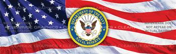 Naval Reserve Military Rear Window Graphic