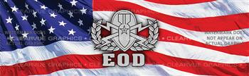 Explosive Ordnance Disposal Military Rear Window Graphic