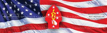 2nd Marine Division Military Rear Window Graphic