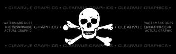 Skull & Crossbones Rear Window Graphic