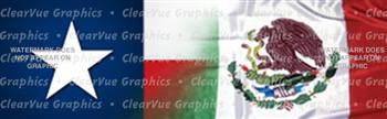 Tex/Mex Flag Rear Window Graphic