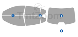 2020 Nissan Sentra 4 Door Sedan Window Tint Kit