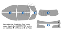 2022 Nissan Pathfinder 4 Door SUV Window Tint Kit