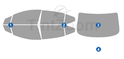 2022 Nissan Versa 4 Door Sedan Window Tint Kit