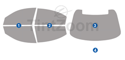 2002 Oldsmobile Aurora 4 Door Sedan Window Tint Kit