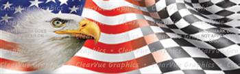 Patriot Patriotic Rear Window Graphic