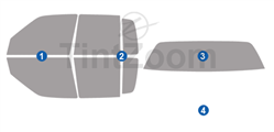 1992 Plymouth Acclaim 4 Door Sedan Window Tint Kit