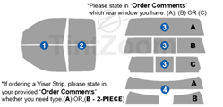 2024 Ram 2500 4 Door Quad Cab Window Tint Kit