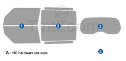 2022 LandRover Defender 90 2 Door SUV Window Tint Kit