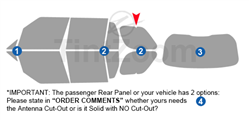 2023 Land Rover Range Rover SUV Precut Tint Kit