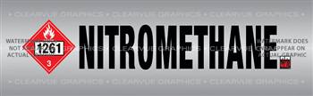 Nitromethane Chrome Racing Rear Window Graphic