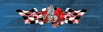 Jester Checker Racing Rear Window Graphic