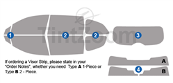 2023 Subaru Ascent 4 Door SUV Window Tint Kit
