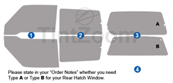 1992 Suzuki Sidekick 2 Door SUV Window Tint Kit