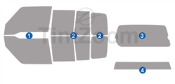 1996 Suzuki Sidekick 4 Door SUV Window Tint Kit