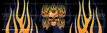 Skull & Wrenches Tattoo Rear Window Graphic