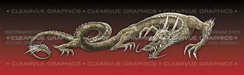 Dragon Tattoo Red Rear Window Graphic