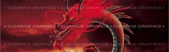 Red Dragon Tattoo Rear Window Graphic