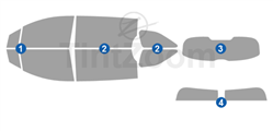 2024 Toyota Sienna Mini Van Window Tint Kit