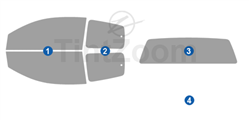 2023 Volkswagen Saveiro 2 Door Extended Cab Window Tint Kit