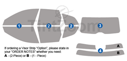 2021 Volvo XC60 4 Door SUV Window Tint Kit
