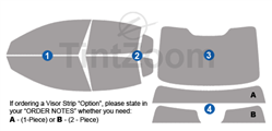 2021 Volvo S60 4 Door Sedan Window Tint Kit