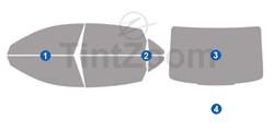 2022 Volvo S90 (LWB) 4 Door Sedan Window Tint Kit