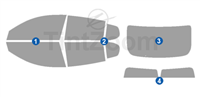 2022 Volvo C40 4 Door Hatchback Window Tint Kit