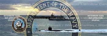 High Seas Navy Military Rear Window Graphic