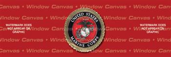 USMC Seal Military Rear Window Graphic