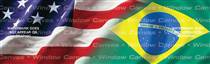 Amer. Pride, Brazilian Hrtg. Flag Rear Window Graphic