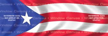 Puerto Rico Flag Rear Window Graphic