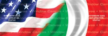 Amer. Pride, Italy Hrtg. Flag Rear Window Graphic