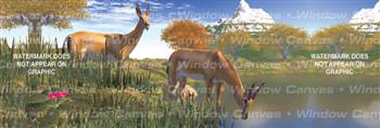 Nature's Water Cooler Deer Rear Window Graphic
