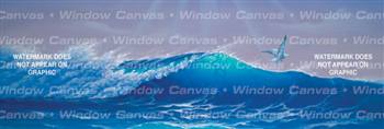 Sunlit Wave Ocean Life Rear Window Graphic