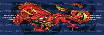 Red Dragon Japanese Rear Window Graphic