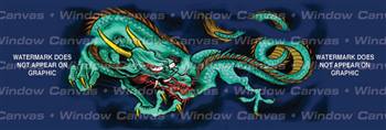 Green Dragon Japanese Rear Window Graphic