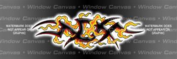Hard Tribal Tattoo Rear Window Graphic